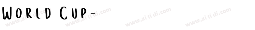 World Cup字体转换
